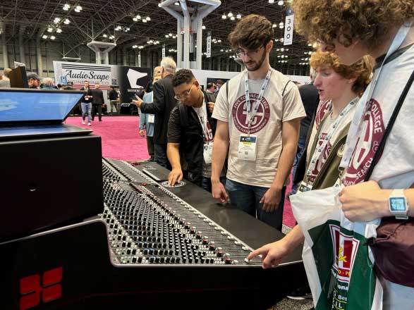 Five Towns College Students at the Audio Engineering Society and National Association of Broadcasting Conference